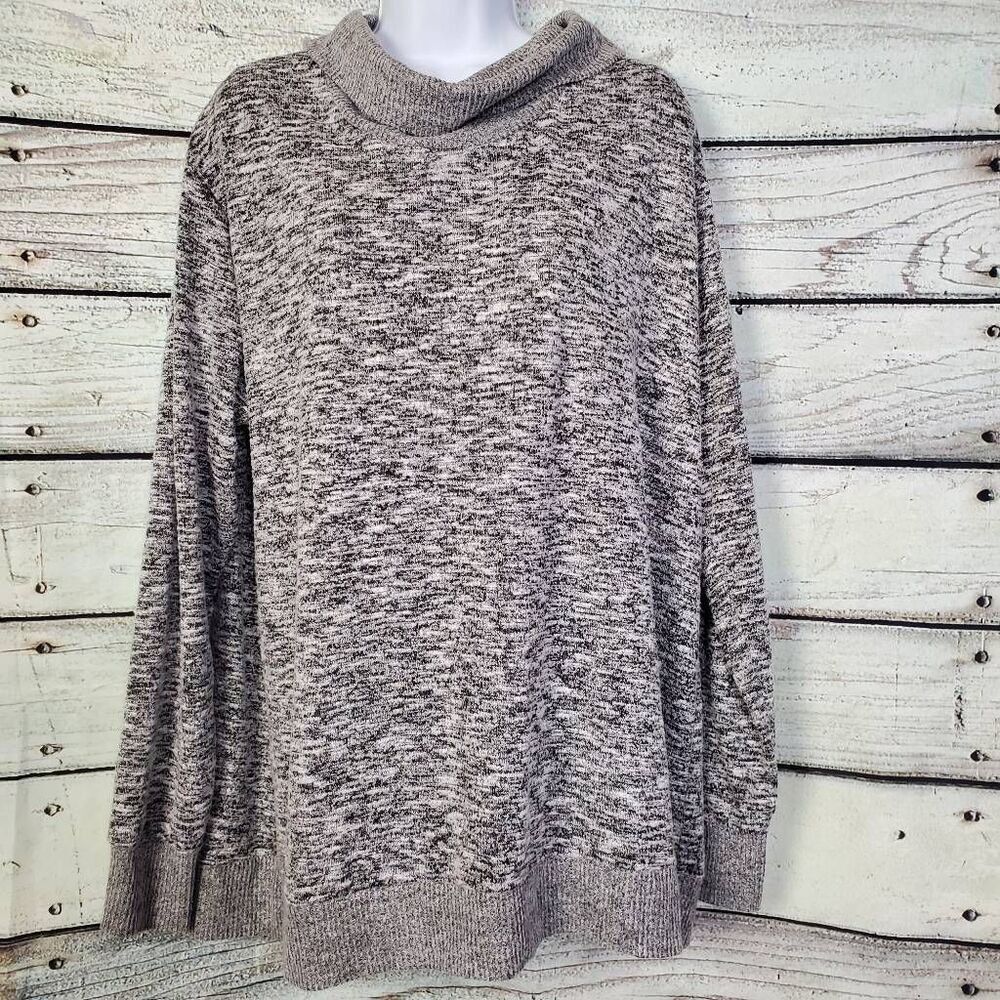 Cato Women’s Gray Marled Knit Sweater XL